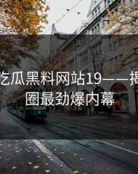反差婊吃瓜黑料网站19——揭秘娱乐圈最劲爆内幕